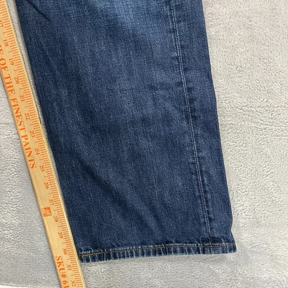 Levis 569 Loose Straight Fit Jeans Mens 34x31 Blue Denim Dark Wash Western Rodeo